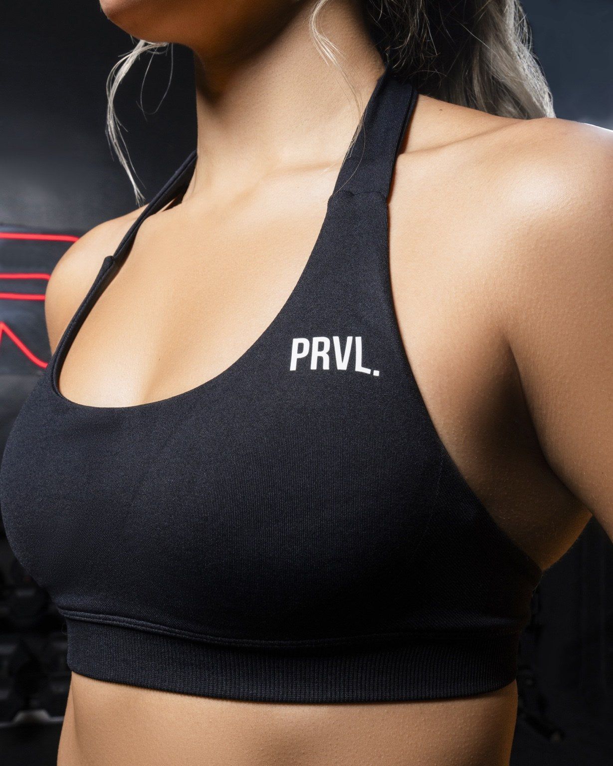 Minimal Halterneck Sports Bra