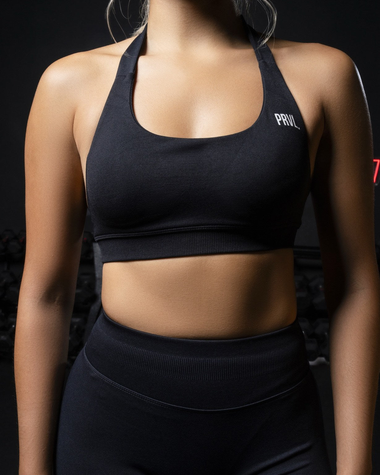 Minimal Halterneck Sports Bra