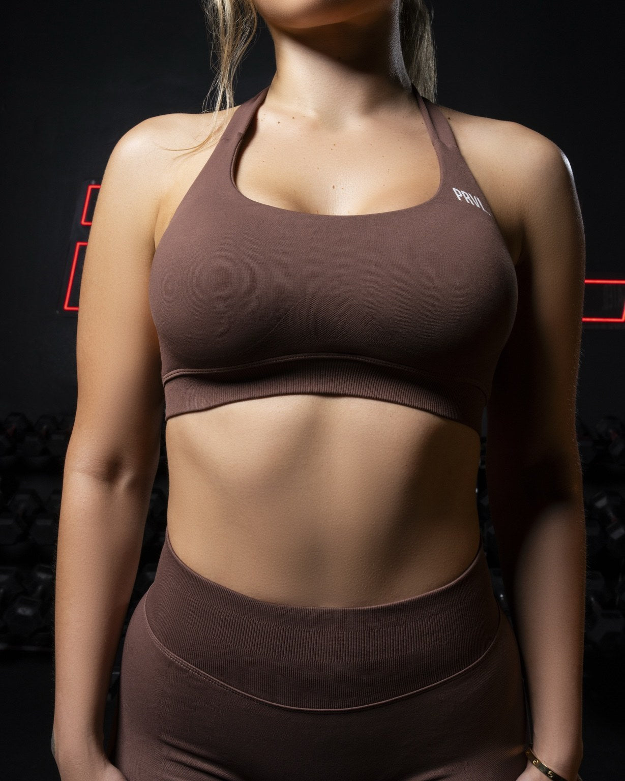Minimal Halterneck Sports Bra